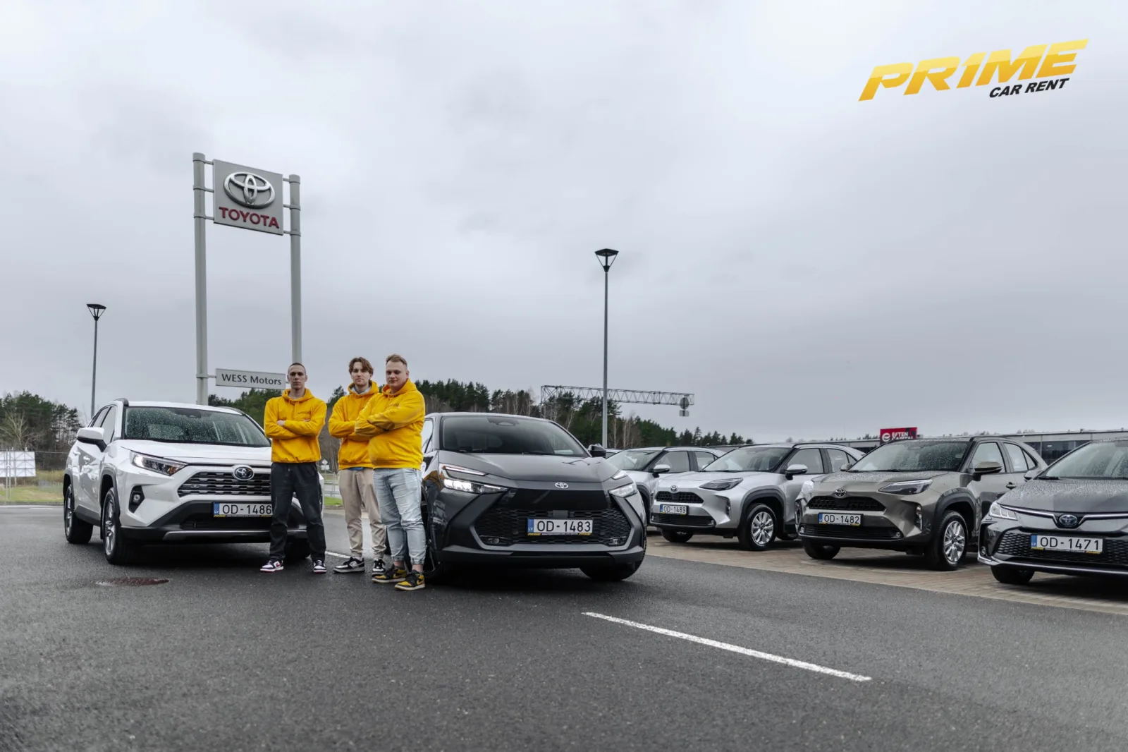 PRIME company vehicle rental with driver in Riga, Latvia